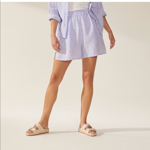 Italic Linen Relaxed Fit Boxer Short - Picture 1 of 2